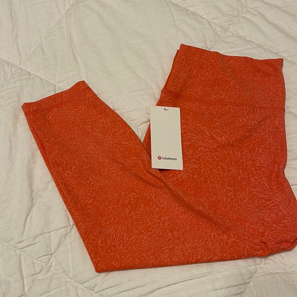 Orange lululemon leggings